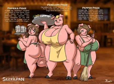 Chez Rump: Mouthwatering Cuisine & Servers (Penelope, Paprika, Pepper & Others!)