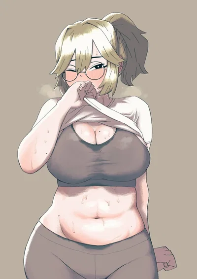 Mila, your girlfriend started to try the gym 