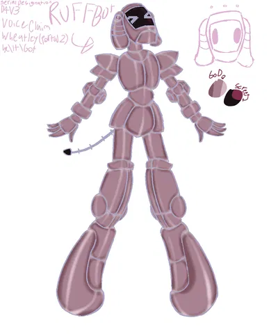 ruffbot, serial designation D4V3 [my date everything oc !]
