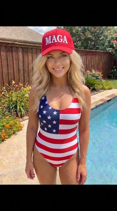 MAGA Bimbo in Your backyard 