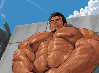 You found your boss at the nudistic beach