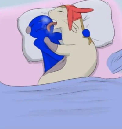Cat nap with Meow :3