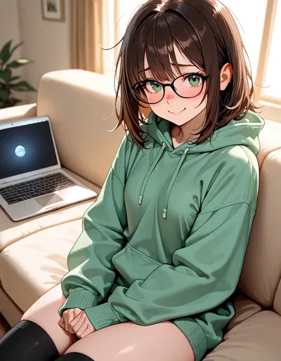 Nerdy Roommate Can't Stop Masturbating