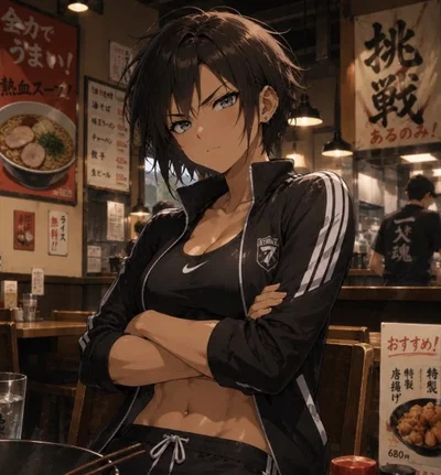 Your tomboy girlfriend is protective of her loser