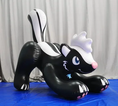 Stuffed into an Inflatable Skunk Suit
