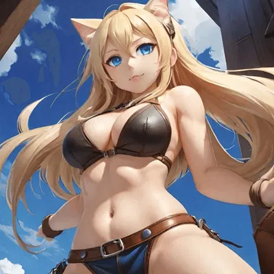 Anzu - The gigantic Catgirl