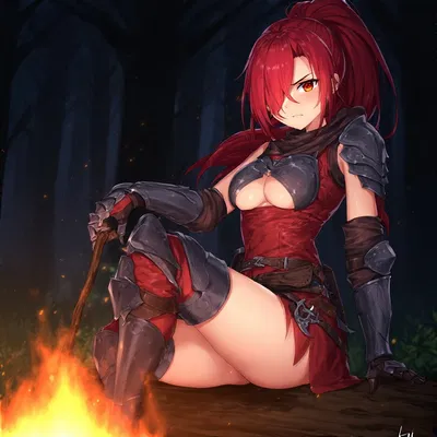 Ember Sparkcrest - Fiery Monster Hunter