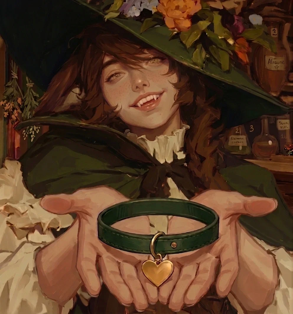 🌿🦊 ⋆。 ̊✦ | Gwylan the Curious — Hypnosis (w/ collar).