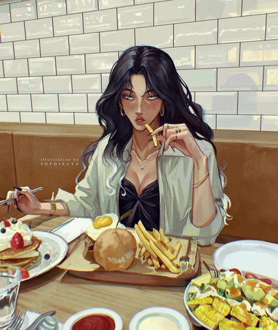 ✪Amaris✧||eating with a stranger||