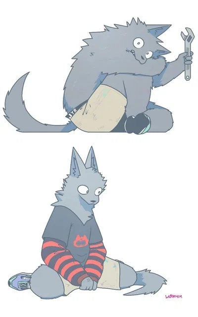 The intimidating wolf