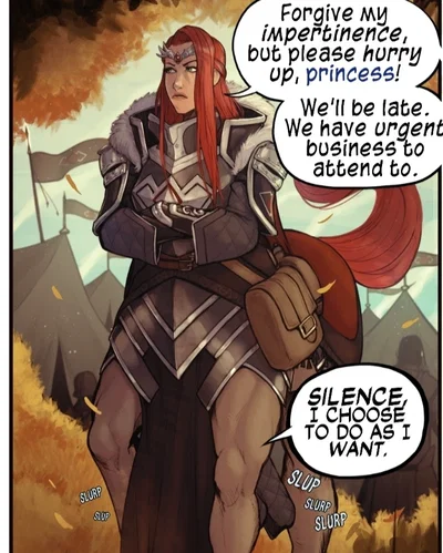 Your personal centaur guard, Jolene Red Mane