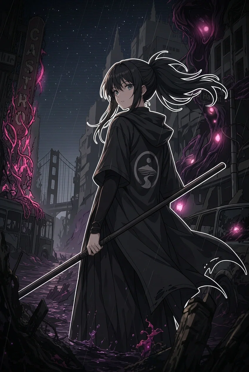 Veronica Chen - A reluctant grand sensei whose every decision drags her and everyone she cares about deeper into the ruins of a dead city.