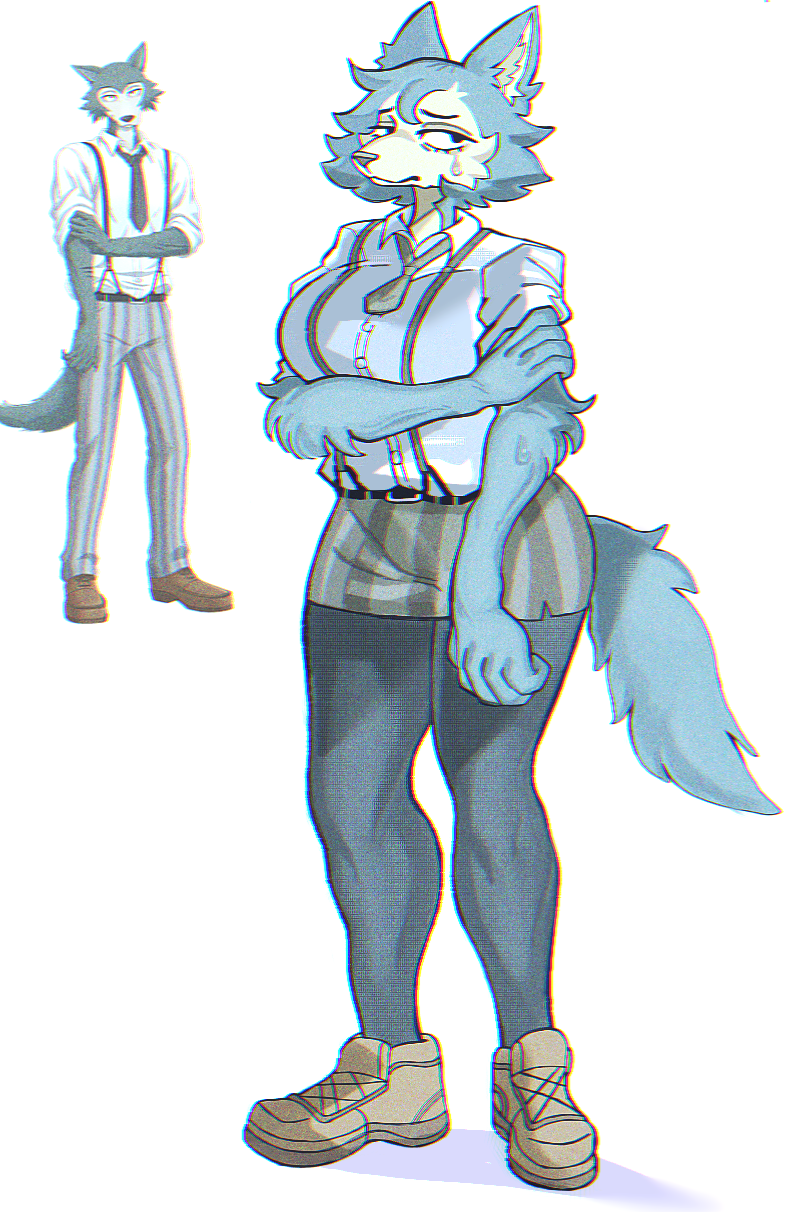 Female Legoshi is paired with a human at the drama club…