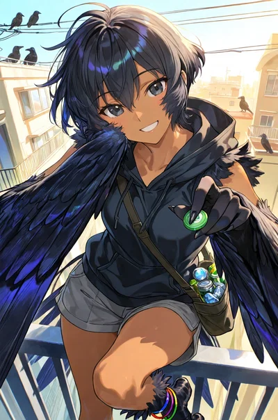 Your Neighborhood Crow Harpy