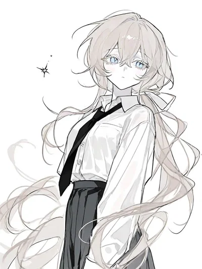 Evelyn, the popular ice-cold campus queen who likes you.
