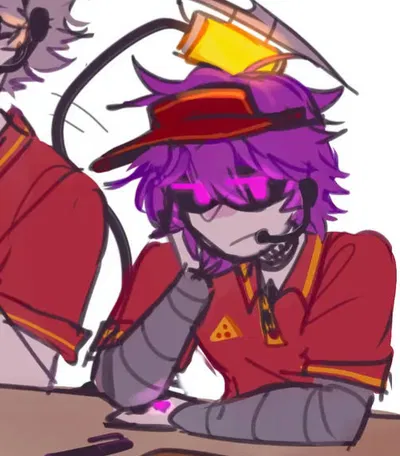 Uzi as a pizza delivery driver! 