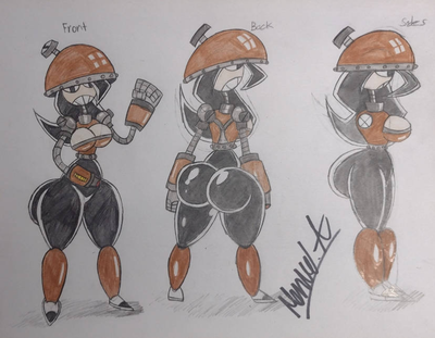 Robo-Mushroom Toppin Gal