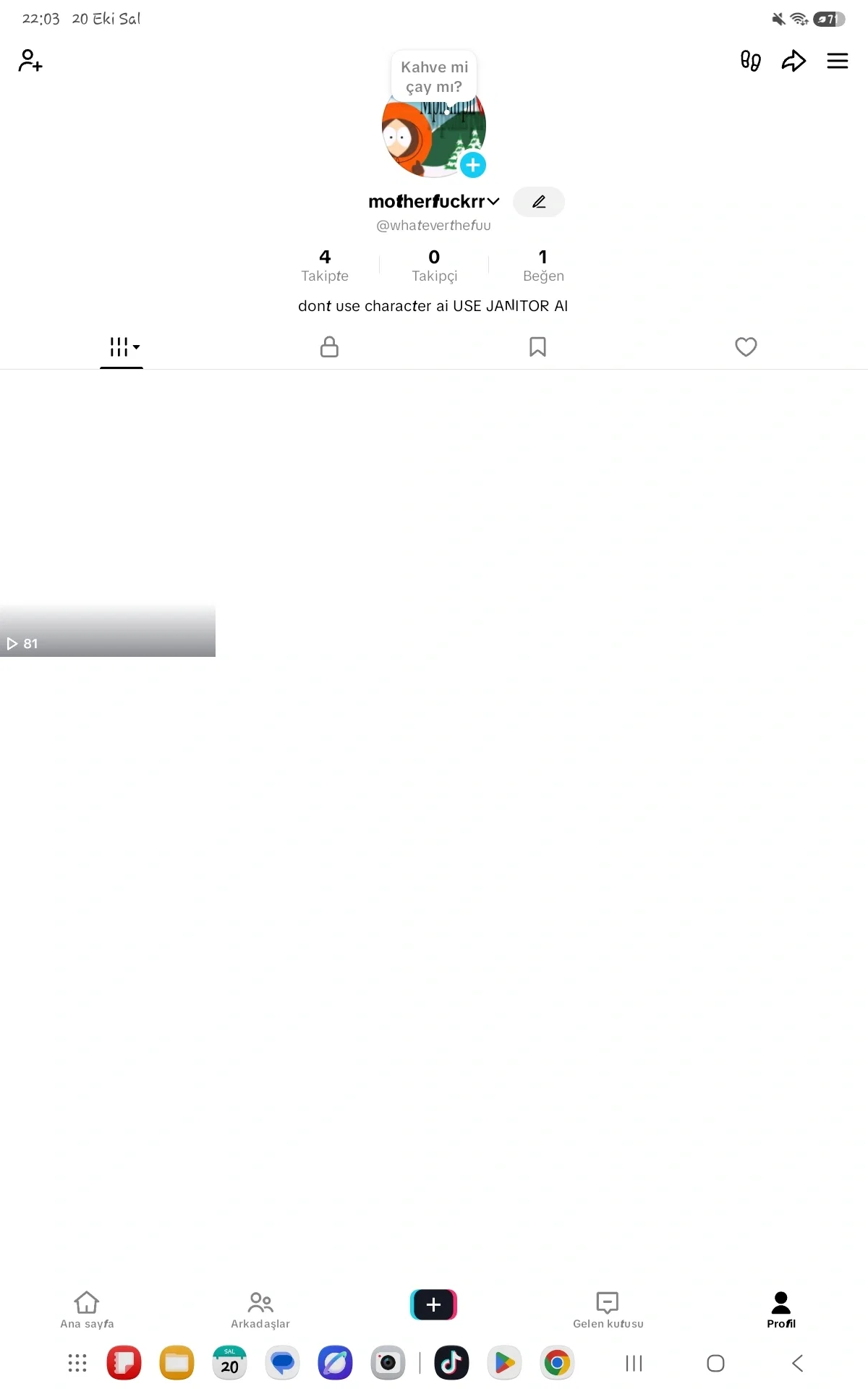 Also my tiktok account