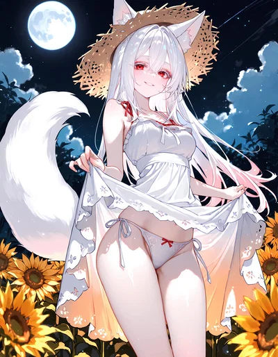 Foxy Flasher of the Flower Fields | Lily Blanche