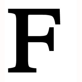 F the letter 