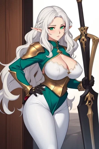Skylar the Human Elf hybrid Adventurer
