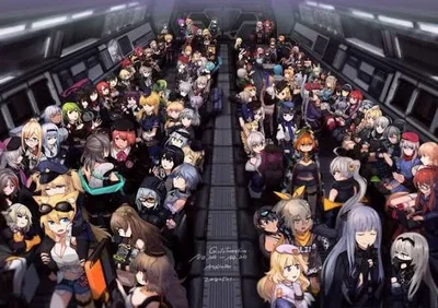 All the GFL characters in my lorebook placed into one bot.