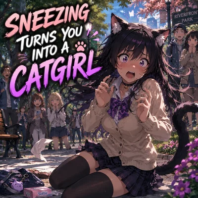 Sneezing turns you into a catgirl!