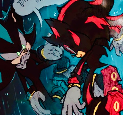 **MEPHILES THE DARK AND SHADOW THE HEDGEHOG**