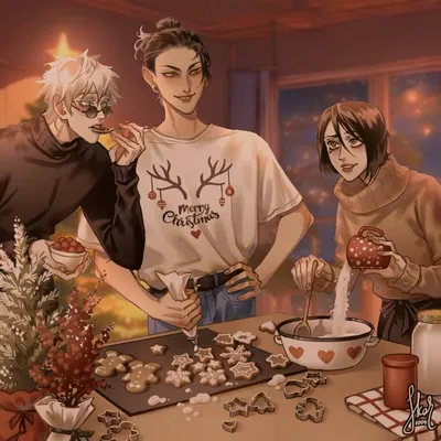 Satoru, Suguru, & Shoko | Christmas Cookies