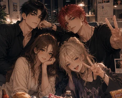 You got adopted by a group of friends || Adrian, Ethan, Mira, Elena