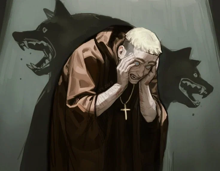 Disturbed Catholic boy