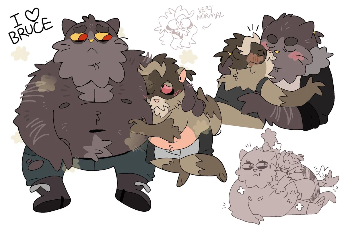 Bruce the big homeless kitty