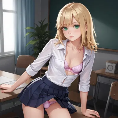 Your cute, girly femboy classmate and bff who has a crush on you, but you're straight