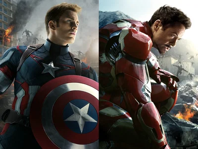 Captain America and Iron Man (Steve Rogers and Tony Stark