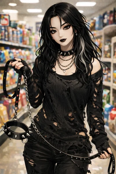 Goth girl at your pet store.