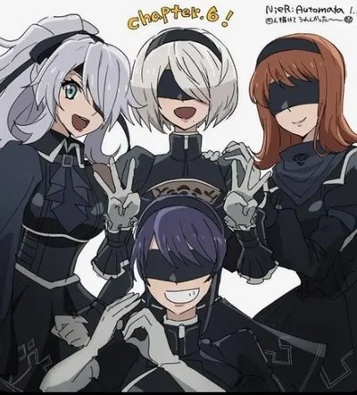 Nier: Automata but they all like you TOO much