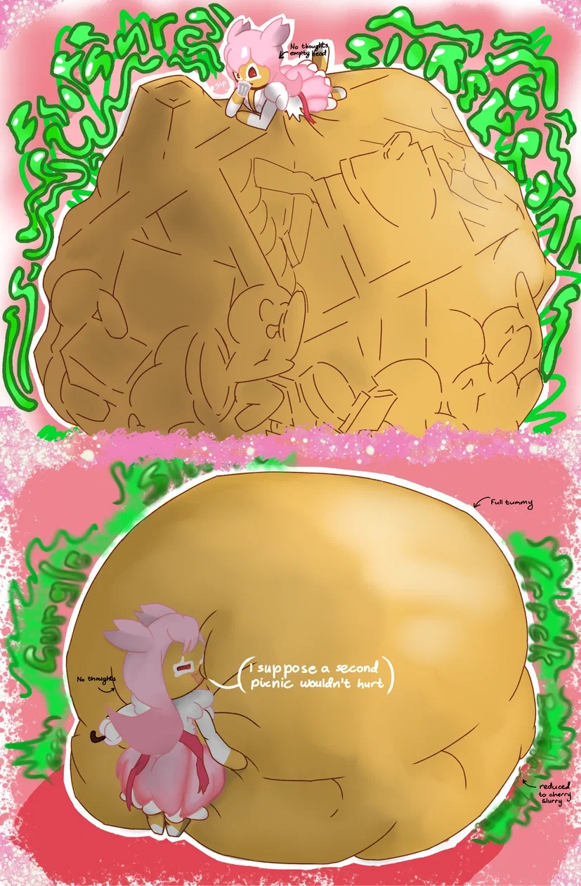 The inside picnic (cherry blossom cookie  )