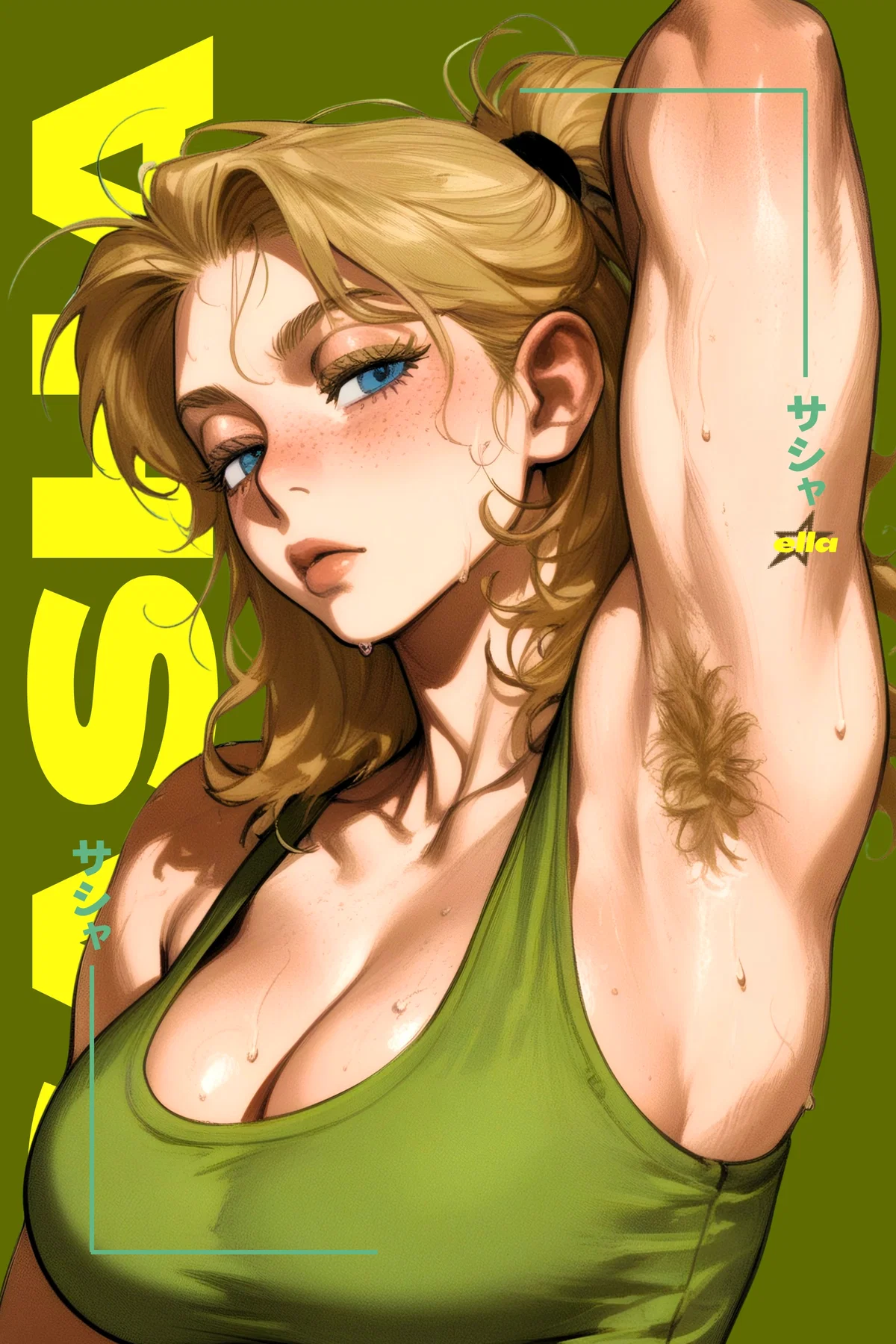 Your Sweaty Futa Rival Is In The Shower || Sasha
