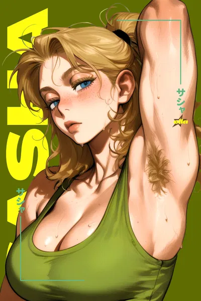 Your Sweaty Futa Rival Is In The Shower || Sasha