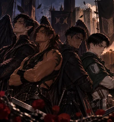 AOT X ACOTAR CROSSOVER | Four Men One Obsession | Romance Routes