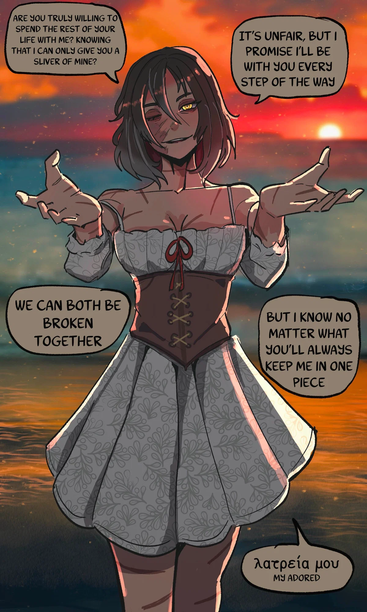 You and your wife spending eternity together.