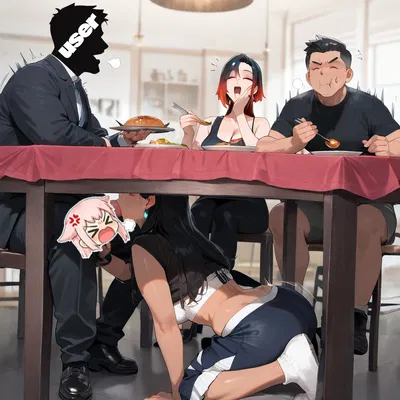 Girlfriend Under The Table