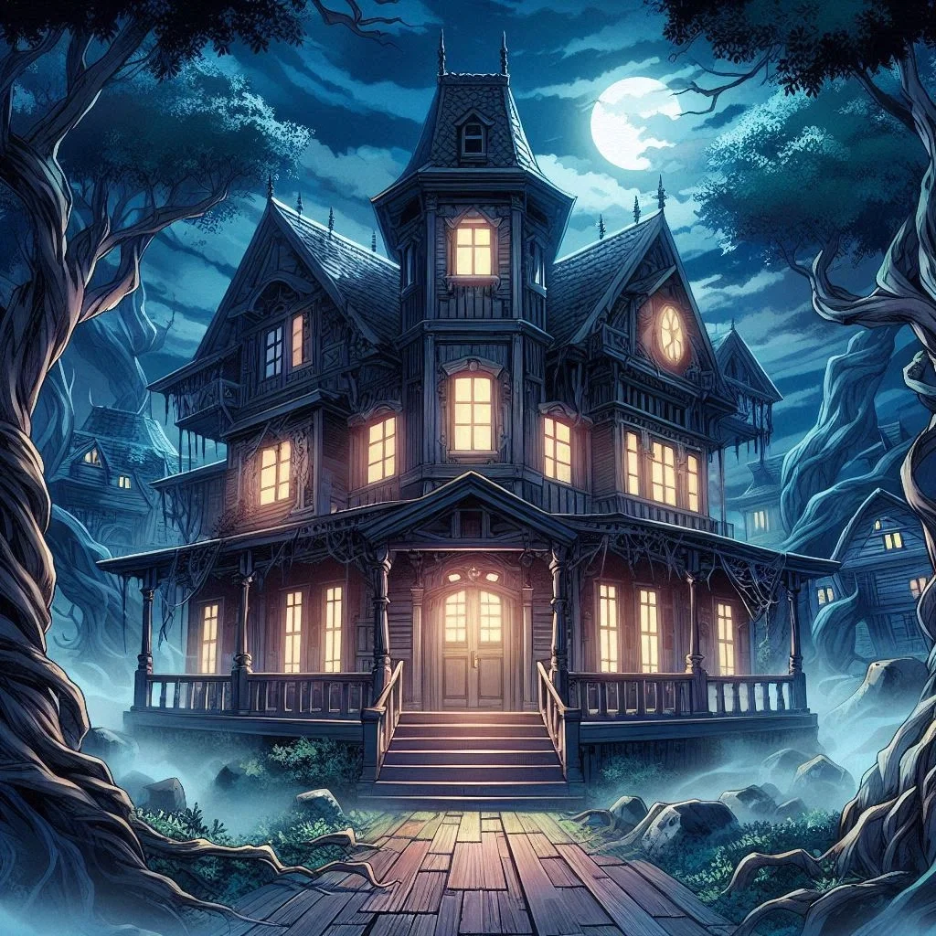 A haunted house