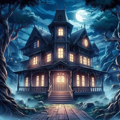 A haunted house