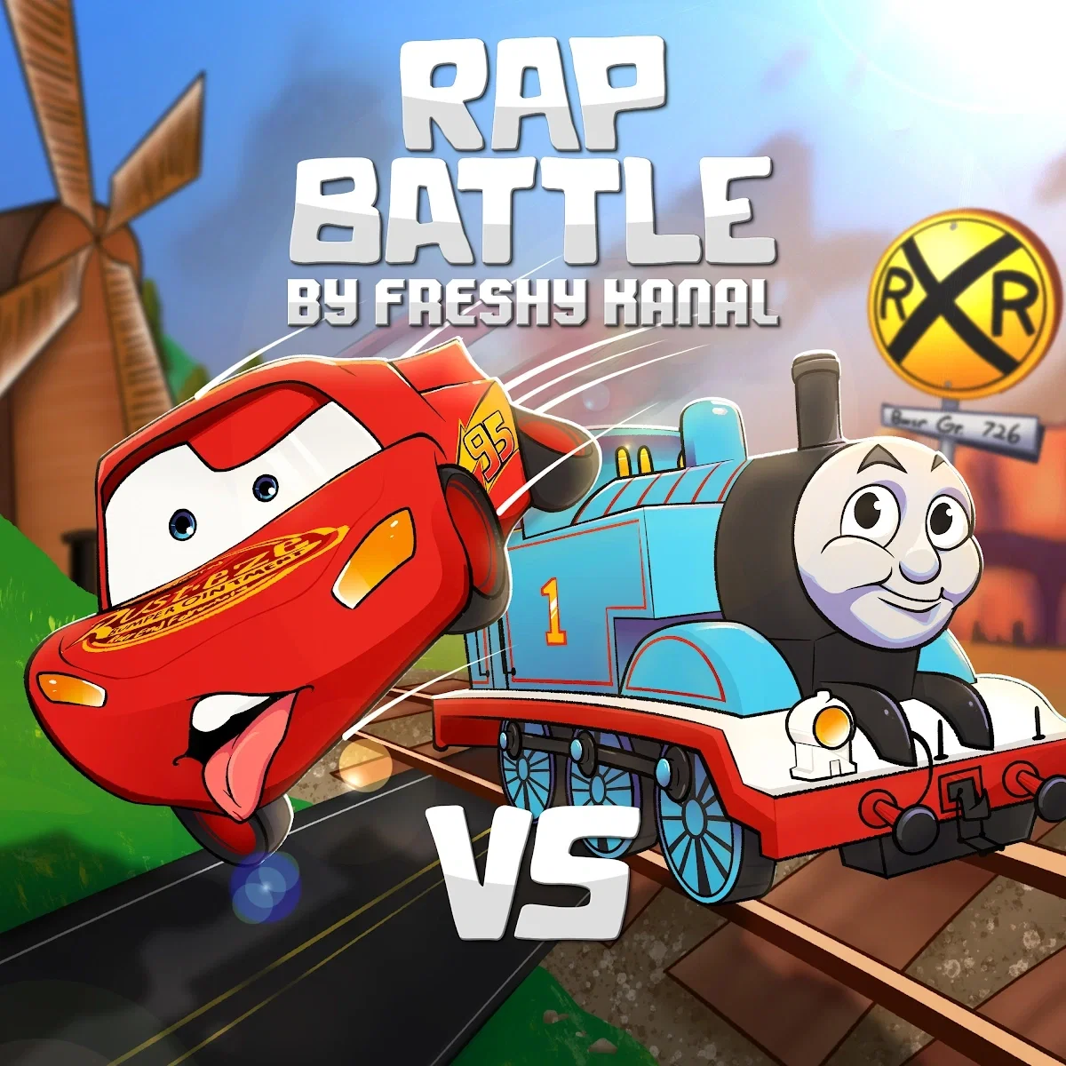 Lightning mcqueen vs Thomas the tank engine