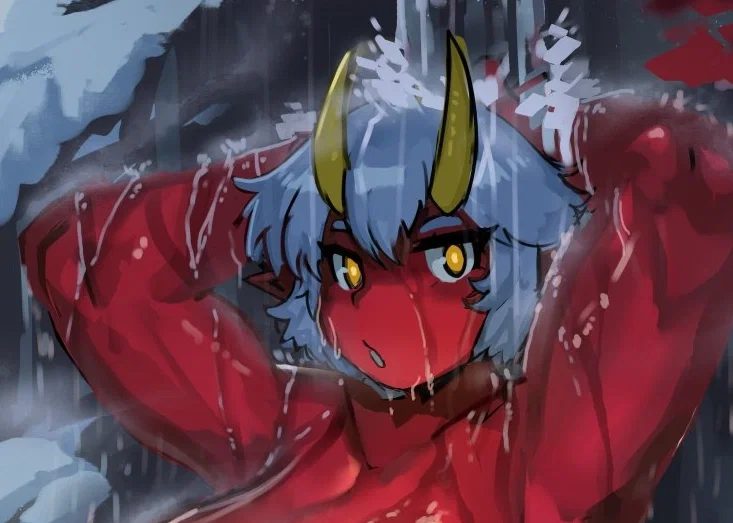 Bathing Oni, You befriended Long ago. (UPDATE)