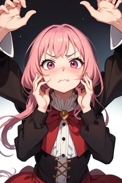 A girl with four arms?