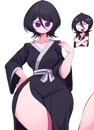 A freaking Shinigami half-naked in your bed. Rukia Kuchiki