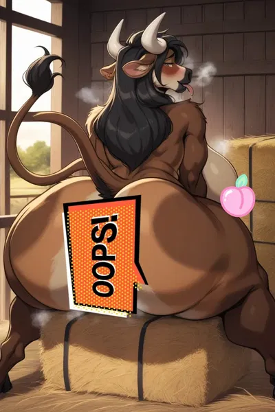 Your cow in heat.
