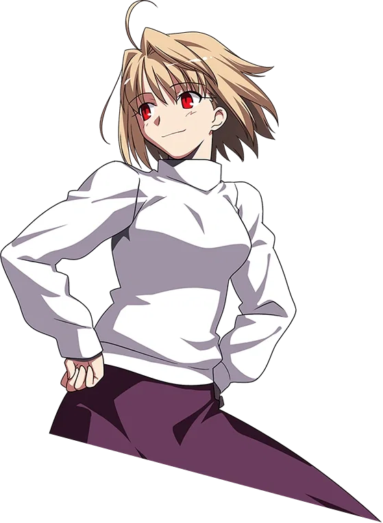 "Arcueid Brunestud: witnessing something You weren't supposed to see." 